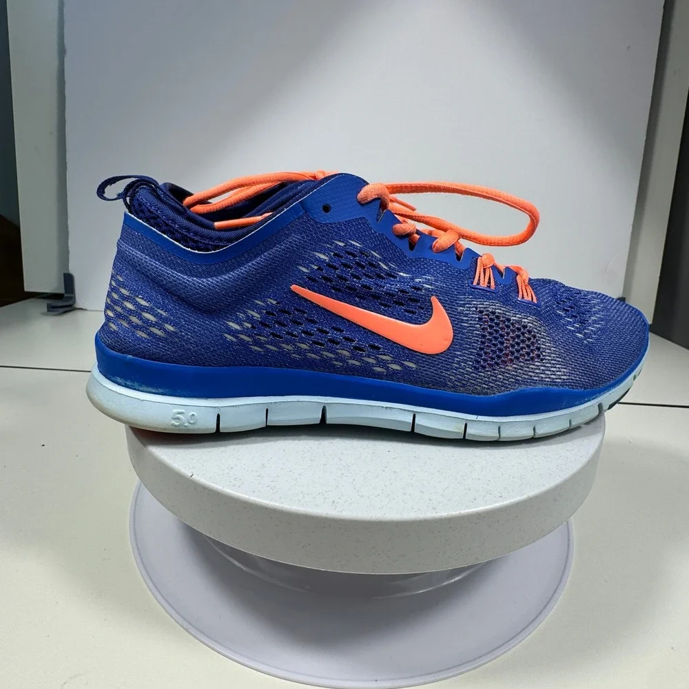 Nike Free TR‎ Fit 4 Womens Training Shoes 8 Blue Orange Cross Training
